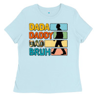 Baby Blue dada daddy dad bruh Ladies Tee - AdoDesignShop