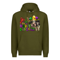 Army Green its moody gras yall Premium Hoodie - CowGirlArtShop