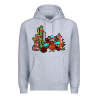 Heather Grey christmas turkey Premium Hoodie - JahusDesignShop