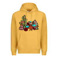 Mustard christmas turkey Premium Hoodie - JahusDesignShop