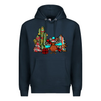 Navy christmas turkey Premium Hoodie - JahusDesignShop