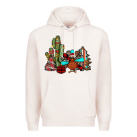 Pale Pink christmas turkey Premium Hoodie - JahusDesignShop