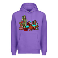 Purple christmas turkey Premium Hoodie - JahusDesignShop