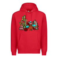 Red christmas turkey Premium Hoodie - JahusDesignShop