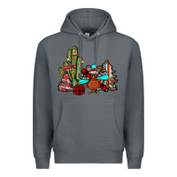 Rock christmas turkey Premium Hoodie - JahusDesignShop