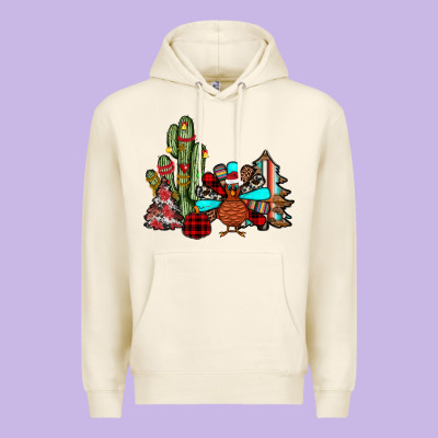 Christmas Turkey Premium Hoodie Designed By Jahusdesignshop