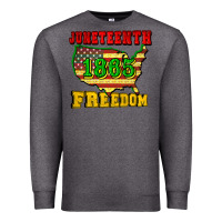 Charcoal Heather juneteenth 1865 freedom Premium Sweatshirt - CowGirlArtShop