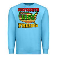 Ocean Blue juneteenth 1865 freedom Premium Sweatshirt - CowGirlArtShop