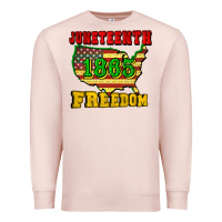 Pale Pink juneteenth 1865 freedom Premium Sweatshirt - CowGirlArtShop