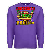 Purple juneteenth 1865 freedom Premium Sweatshirt - CowGirlArtShop