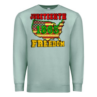 Seafoam juneteenth 1865 freedom Premium Sweatshirt - CowGirlArtShop