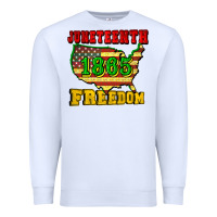 White juneteenth 1865 freedom Premium Sweatshirt - CowGirlArtShop