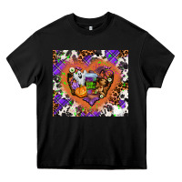 Black halloween heart Heavy Core Tee - AdoDesignShop