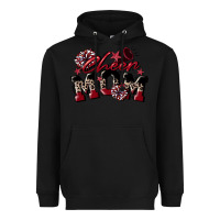 Black cheer mom  maroon Heavyweight Hoodie - CowGirlArtShop