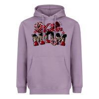 Lavender cheer mom  maroon Heavyweight Hoodie - CowGirlArtShop
