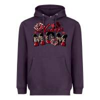 Plum cheer mom  maroon Heavyweight Hoodie - CowGirlArtShop