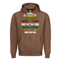 Chestnut Eff You See Kay Why Oh You Zipper Hoodie - Bettercallsaul