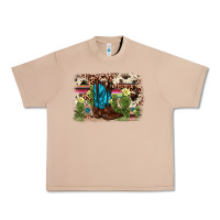 Burro cactus boot background Urban Heavy Tee - AdoDesignShop