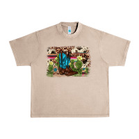 French Oak cactus boot background Urban Heavy Tee - AdoDesignShop