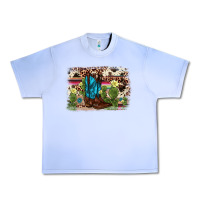Grape Ice cactus boot background Urban Heavy Tee - AdoDesignShop