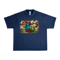 Navy cactus boot background Urban Heavy Tee - AdoDesignShop