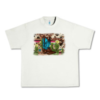Pistachio cactus boot background Urban Heavy Tee - AdoDesignShop