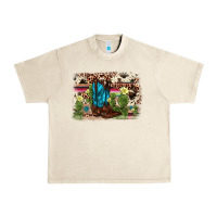 Sandshell cactus boot background Urban Heavy Tee - AdoDesignShop