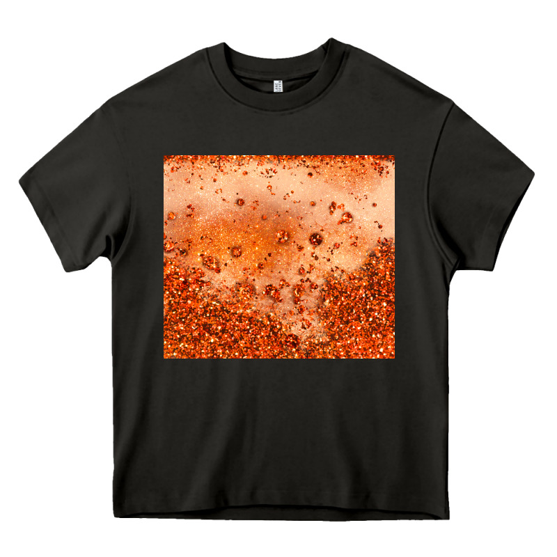 Orange Glitter Tumbler Heavy Core Tee by JahusDesignShop | Teevron