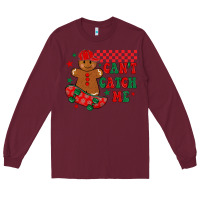 Burgundy can t catch me Long Sleeve Tee - MaliasSmallBusiness