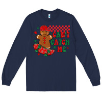 Navy can t catch me Long Sleeve Tee - MaliasSmallBusiness