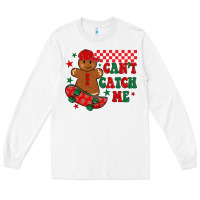 White can t catch me Long Sleeve Tee - MaliasSmallBusiness