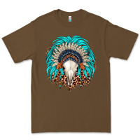 Cacao bull skull indian headdress Premium Tee - JahusDesignShop