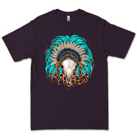 Plum bull skull indian headdress Premium Tee - JahusDesignShop