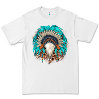 White bull skull indian headdress Premium Tee - JahusDesignShop