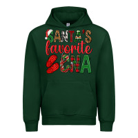 Forest Green Santa's Favorite Cna Urban Hoodie - BundleAndBundleShop