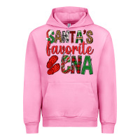 Fuchsia Pink Santa's Favorite Cna Urban Hoodie - BundleAndBundleShop