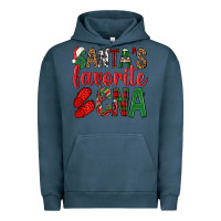 Pigment Midnight Navy Santa's Favorite Cna Urban Hoodie - BundleAndBundleShop
