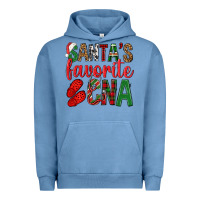Pigment Pebble Blue Santa's Favorite Cna Urban Hoodie - BundleAndBundleShop