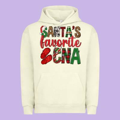 Santa's Favorite Cna Urban Hoodie Designed By Bundleandbundleshop