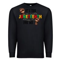 Black its the juneteenth for me Premium Sweatshirt - CowGirlArtShop