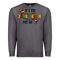 Charcoal Heather its the juneteenth for me Premium Sweatshirt - CowGirlArtShop