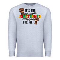 Heather Grey its the juneteenth for me Premium Sweatshirt - CowGirlArtShop