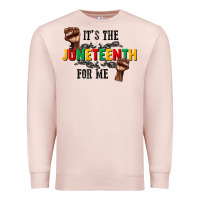Pale Pink its the juneteenth for me Premium Sweatshirt - CowGirlArtShop