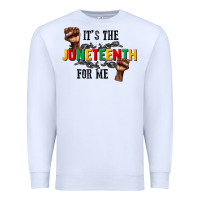 White its the juneteenth for me Premium Sweatshirt - CowGirlArtShop