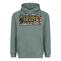 Sage its the guts and its the glory a hundred stripes Heavyweight Hoodie - CowGirlArtShop