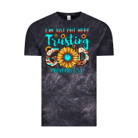 Cloud Black i m just out here trusting god proverbs 3 5,6 Vintage Tee - JahusDesignShop