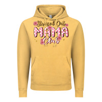 Vintage Mustard stressed out mama club Vintage Hoodie - MaliasSmallBusiness