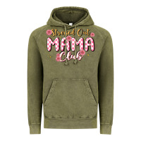 Vintage Olive stressed out mama club Vintage Hoodie - MaliasSmallBusiness