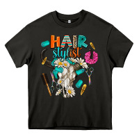 Asphalt bullskull hairstlist Heavy Core Tee - AdoDesignShop