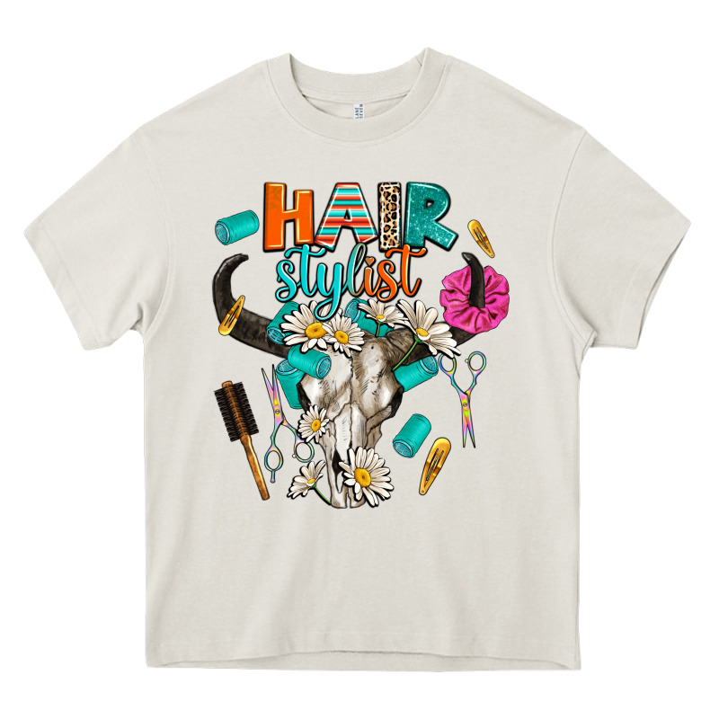 Bullskull Hairstlist Heavy Core Tee by AdoDesignShop | Teevron